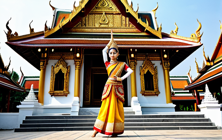 전통주 브랜드의 음용 문화 연구 - A businesswoman in Bangkok wearing a modest and stylish Thai silk dress, working on a laptop in a co...