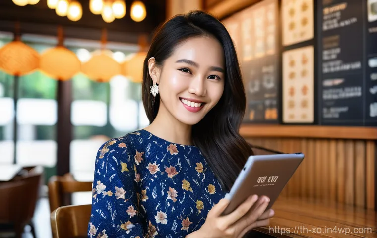 전통주 브랜드의 온라인 리뷰 관리 - **Prompt:** A young Thai woman, in her late 20s, wearing a stylish yet modest floral dress, sits at ...
